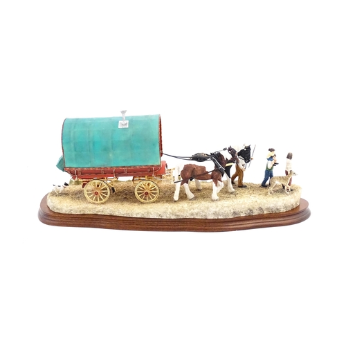 859 - A Border Fine Arts limited edition model Travelling Home from Appleby Fair, by Ray Ayres, no. B0775.... 