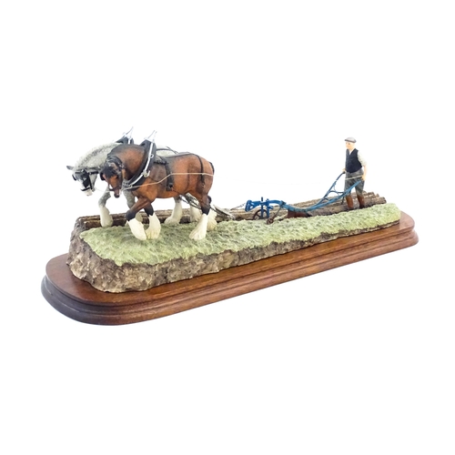 864 - A Border Fine Arts James Herriot model Stout Hearts, by Ray Ayres, model no. JH34. Model approx. 16 ... 