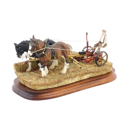 867 - A Border Fine Arts limited edition model Hay Cutting Starts Today, Standard edition, by Ray Ayres, m... 