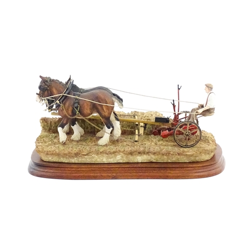 867 - A Border Fine Arts limited edition model Hay Cutting Starts Today, Standard edition, by Ray Ayres, m... 