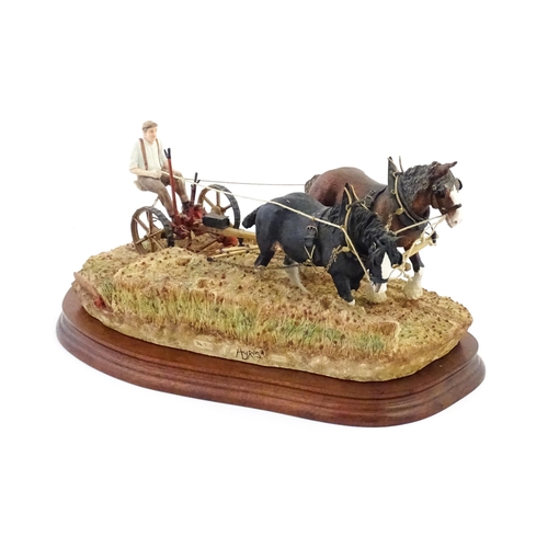 867 - A Border Fine Arts limited edition model Hay Cutting Starts Today, Standard edition, by Ray Ayres, m... 