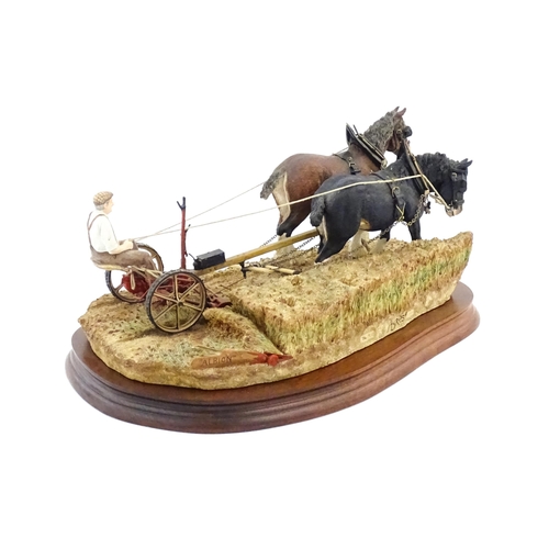 867 - A Border Fine Arts limited edition model Hay Cutting Starts Today, Standard edition, by Ray Ayres, m... 