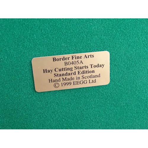 867 - A Border Fine Arts limited edition model Hay Cutting Starts Today, Standard edition, by Ray Ayres, m... 