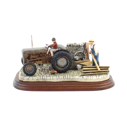 869 - A Border Fine Arts model Golden Memories by Ray Ayres, model no. B0799. With a certificate. Model ap... 