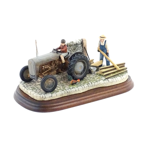 869 - A Border Fine Arts model Golden Memories by Ray Ayres, model no. B0799. With a certificate. Model ap... 