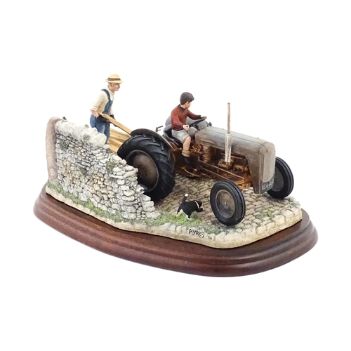 869 - A Border Fine Arts model Golden Memories by Ray Ayres, model no. B0799. With a certificate. Model ap... 