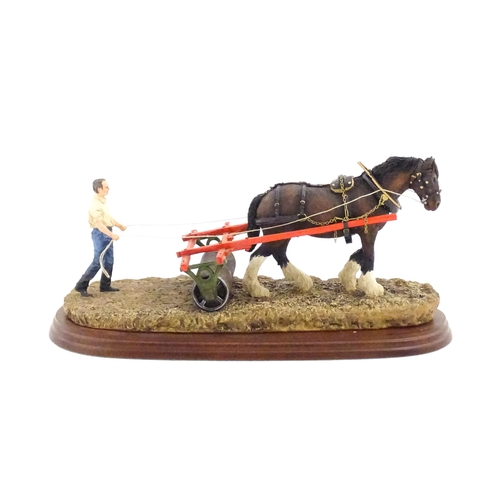 877 - A Border Fine Arts James Herriot model Lightly Rolled by Hans Kendrick, model no. A8918. Model appro... 