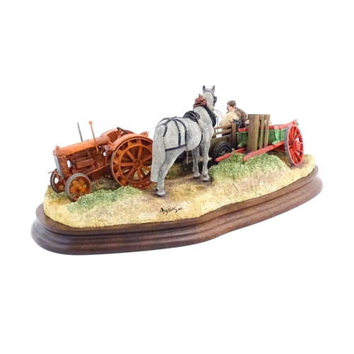 879 - A Border Fine Arts limited edition model Old Meets New by Ray Ayres, model no. B1057. Limited editio... 