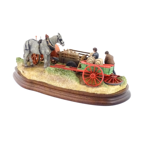 879 - A Border Fine Arts limited edition model Old Meets New by Ray Ayres, model no. B1057. Limited editio... 