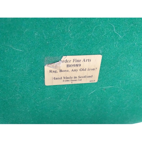 881 - A Border Fine Arts limited edition model Rag, Bone, Any Old Iron? by Ray Ayres, no. B0989. Limited e... 