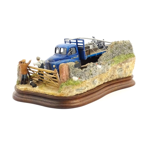 883 - A Border Fine Arts limited edition model 3 Mile Back Up T' Road by Ray Ayres, model no. B1001. Limit... 