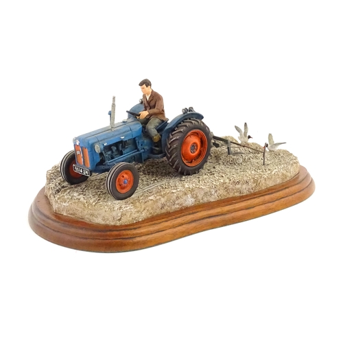 884 - A Border Fine Arts model Ridging Up by Ray Ayres, model no. A2141. Signed by Ayres and dated 2002 un... 