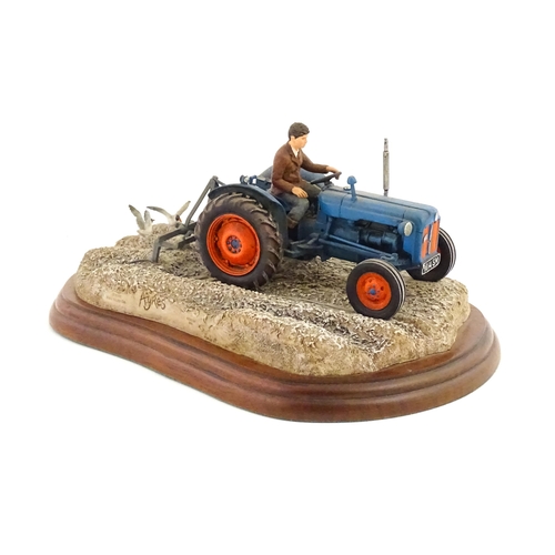 884 - A Border Fine Arts model Ridging Up by Ray Ayres, model no. A2141. Signed by Ayres and dated 2002 un... 