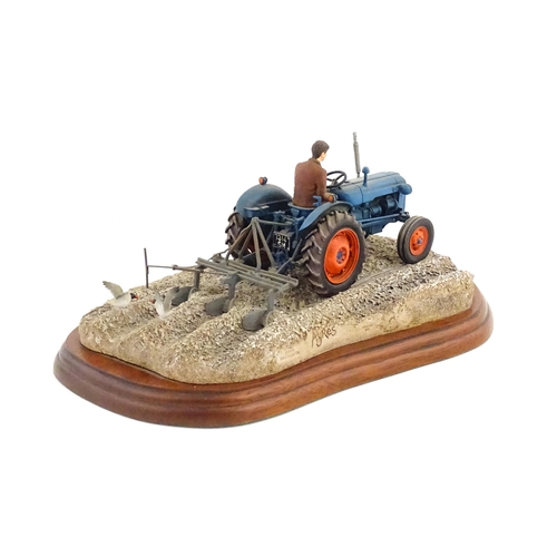 884 - A Border Fine Arts model Ridging Up by Ray Ayres, model no. A2141. Signed by Ayres and dated 2002 un... 