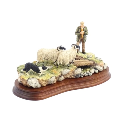 888 - A Border Fine Arts James Herriot limited edition model Steady, Lad, Steady by Ray Ayres, model no. J... 