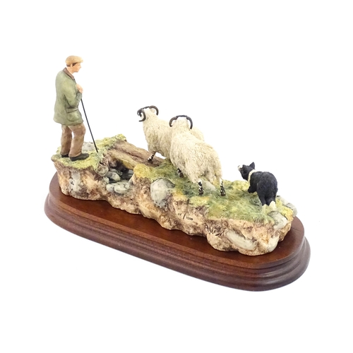 888 - A Border Fine Arts James Herriot limited edition model Steady, Lad, Steady by Ray Ayres, model no. J... 