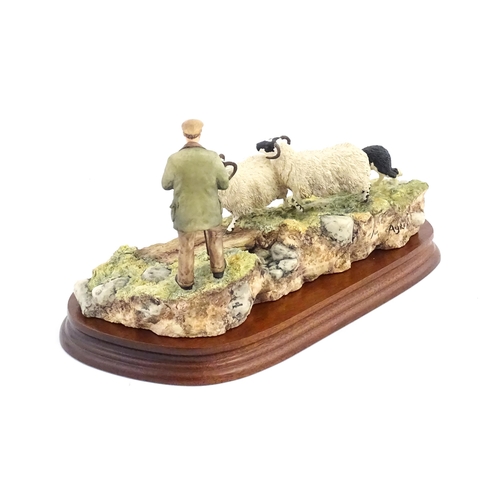 888 - A Border Fine Arts James Herriot limited edition model Steady, Lad, Steady by Ray Ayres, model no. J... 