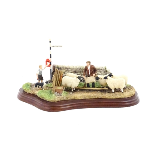 889 - A Border Fine Arts James Herriot model Close T' Gate by Hans Kendrick, model no. A8914. Model approx... 