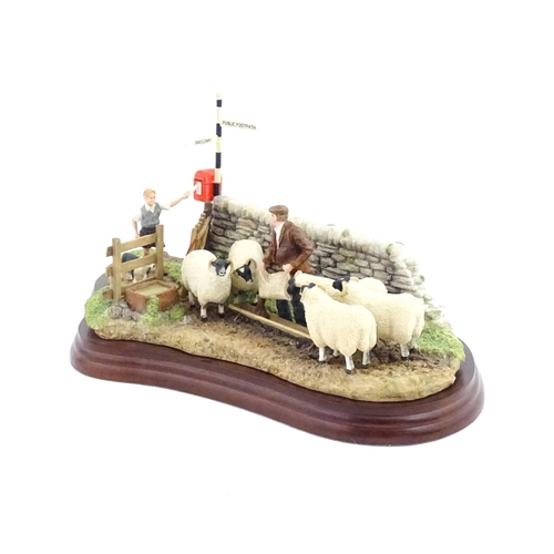 889 - A Border Fine Arts James Herriot model Close T' Gate by Hans Kendrick, model no. A8914. Model approx... 