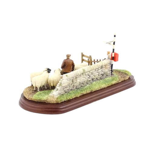 889 - A Border Fine Arts James Herriot model Close T' Gate by Hans Kendrick, model no. A8914. Model approx... 