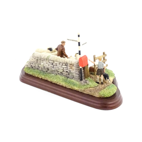 889 - A Border Fine Arts James Herriot model Close T' Gate by Hans Kendrick, model no. A8914. Model approx... 