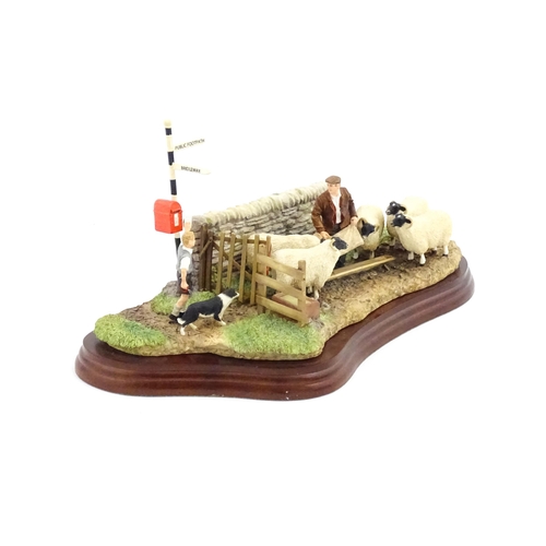 889 - A Border Fine Arts James Herriot model Close T' Gate by Hans Kendrick, model no. A8914. Model approx... 