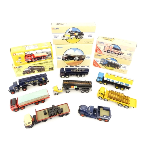 840 - Toys: A quantity of die cast scale model Corgi Toys to include a Scammell Highwayman Tanker Guinness... 