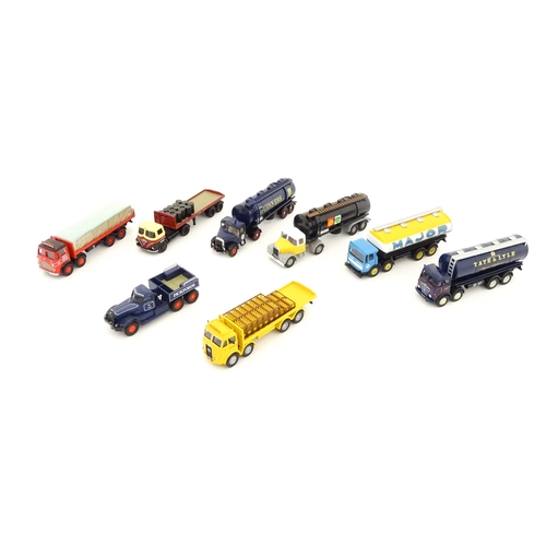 840 - Toys: A quantity of die cast scale model Corgi Toys to include a Scammell Highwayman Tanker Guinness... 