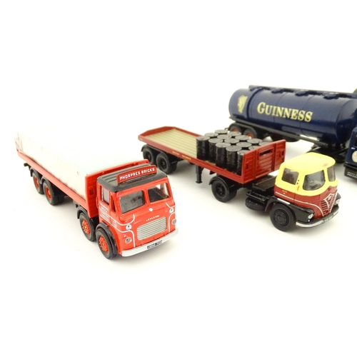 840 - Toys: A quantity of die cast scale model Corgi Toys to include a Scammell Highwayman Tanker Guinness... 