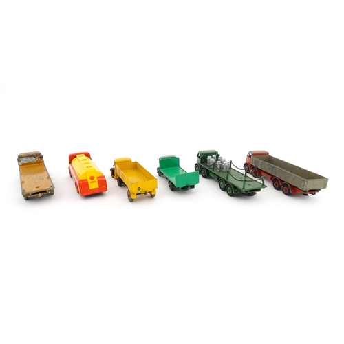 841 - Toys: A quantity of die cast scale model Dinky Toys / Dinky Supertoys to include Guy Flat Truck with... 