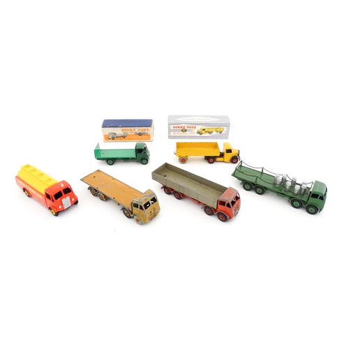 841 - Toys: A quantity of die cast scale model Dinky Toys / Dinky Supertoys to include Guy Flat Truck with... 