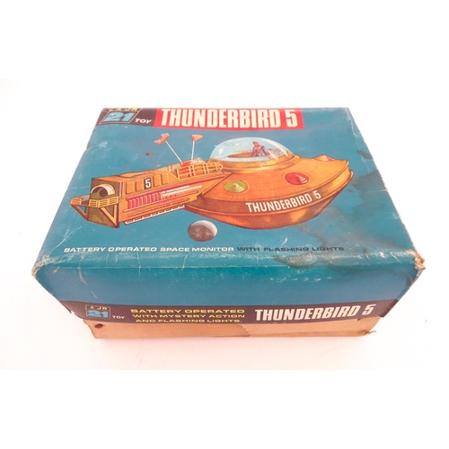 845 - Toy: A 20thC plastic scale model battery operated Thunderbird 5 space monitor 4 by J. Rosenthal Toys... 