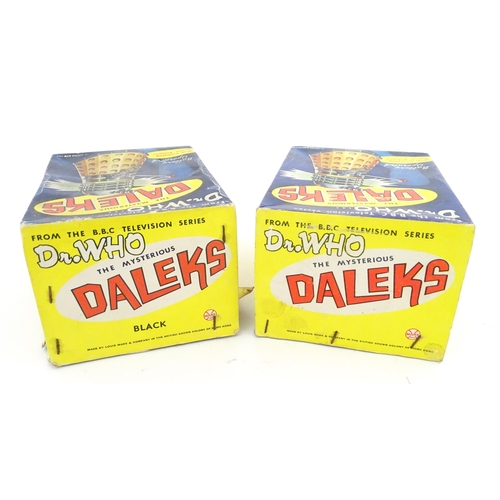 846 - Toys: Two Louis Marx & Co. battery operated Dalek toys titled The Mysterious Daleks from the BBC tel... 