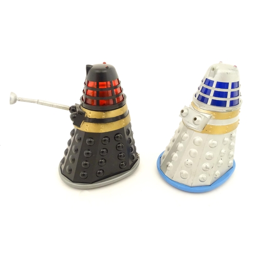 846 - Toys: Two Louis Marx & Co. battery operated Dalek toys titled The Mysterious Daleks from the BBC tel... 