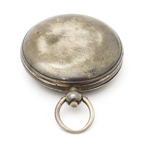 761 - Local Buckinghamshire Interest: Two Victorian silver cased hunter pocket watches, one with Roman num... 