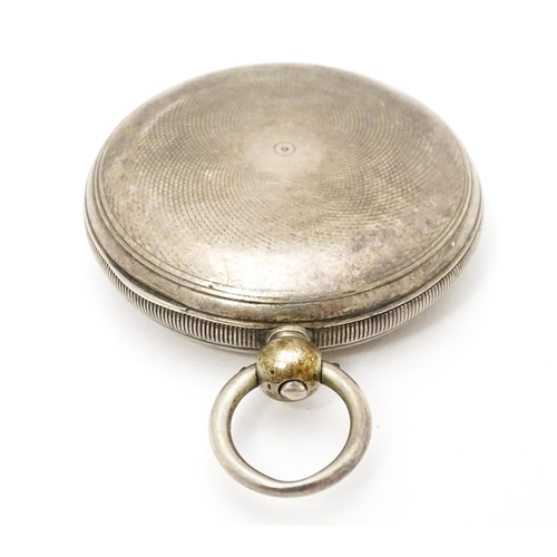 761 - Local Buckinghamshire Interest: Two Victorian silver cased hunter pocket watches, one with Roman num... 