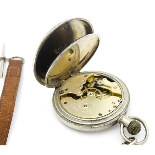 763 - Three assorted pocket watches, one signed Waltham, one signed Fauvette, and another with a Victorian... 