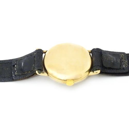 769 - A Rotary wrist watch, the dial signed Rotary 17 Jewels Incabloc, with 9ct gold case by M. Dreyfus. D... 