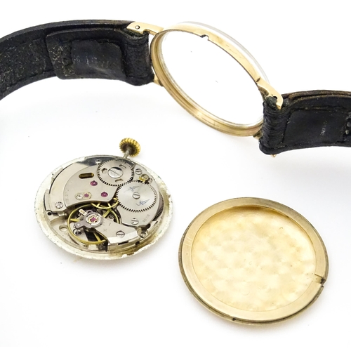 769 - A Rotary wrist watch, the dial signed Rotary 17 Jewels Incabloc, with 9ct gold case by M. Dreyfus. D... 