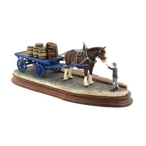 896 - A Border Fine Arts limited edition model Guinness Dray by Ray Ayres, no. B0838. Limited edition no. ... 