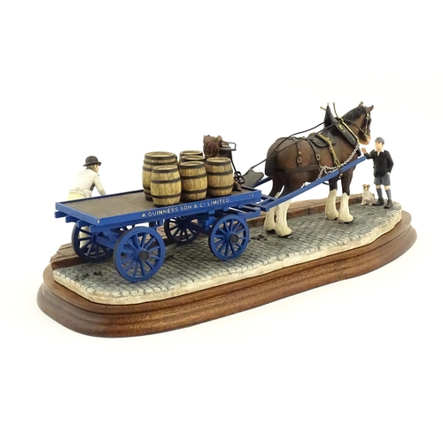 896 - A Border Fine Arts limited edition model Guinness Dray by Ray Ayres, no. B0838. Limited edition no. ... 