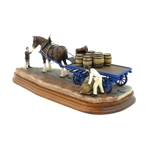 896 - A Border Fine Arts limited edition model Guinness Dray by Ray Ayres, no. B0838. Limited edition no. ... 