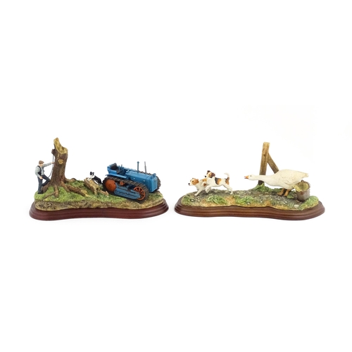 906 - Two Border Fine Arts models comprising Clearing Out by Ray Ayres, model no. A6343, and Pulling a Fas... 