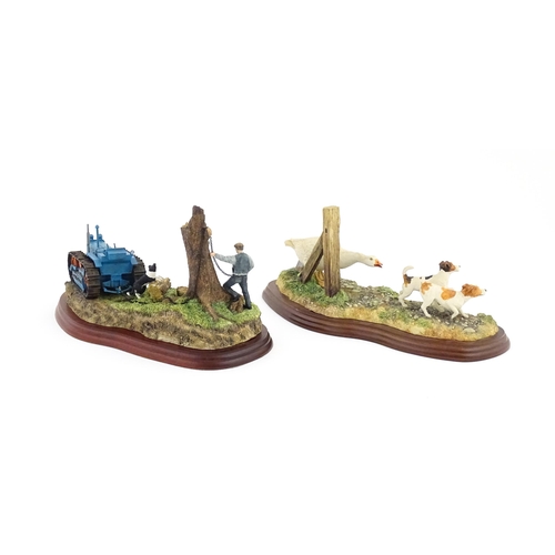 906 - Two Border Fine Arts models comprising Clearing Out by Ray Ayres, model no. A6343, and Pulling a Fas... 