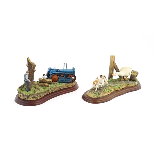 906 - Two Border Fine Arts models comprising Clearing Out by Ray Ayres, model no. A6343, and Pulling a Fas... 