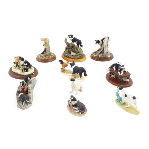 916 - A quantity of Border Fine Arts model dogs to include High Jinks model RR03, Walkies B0860, Tug o' Wa... 