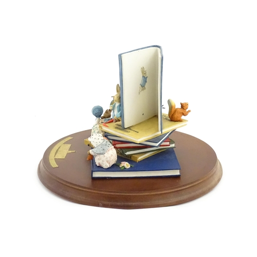 927 - A Westminster Editions Beatrix Potter Peter Rabbit Centenary model depicting characters from Peter R... 