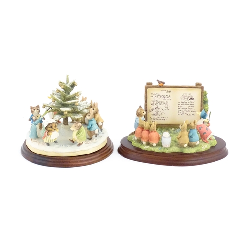 929 - Two Border Fine Arts Beatrix Potter models comprising Millennium special Tableau model no. 669814, a... 