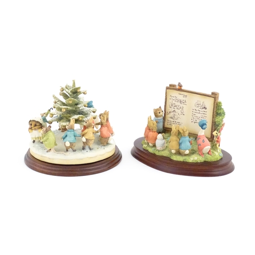 929 - Two Border Fine Arts Beatrix Potter models comprising Millennium special Tableau model no. 669814, a... 