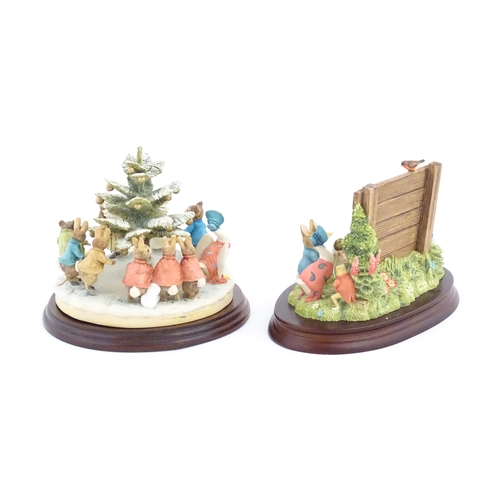 929 - Two Border Fine Arts Beatrix Potter models comprising Millennium special Tableau model no. 669814, a... 